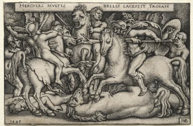 Prace Herkulesa: Herkules podbija Troję, 1545.
