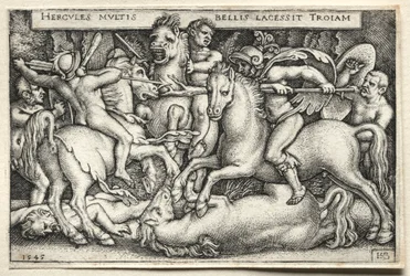Prace Herkulesa: Herkules podbija Troję, 1545.