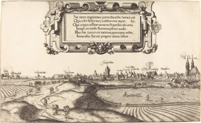 Widok Norymbergi od wschodu [część lewa], 1552.