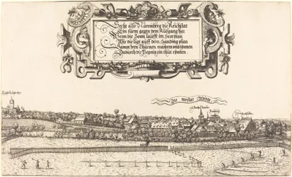 Widok Norymbergi od wschodu [część prawa], 1552.