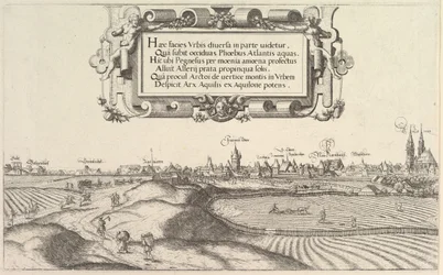 Widok Norymbergi, od wschodu, płyta lewa, 1552 r.