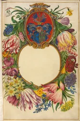 Język niemiecki: Strona tytułowa Moller-Florilegium (1)