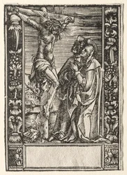 Maria i św. Jan przed krzyżem.