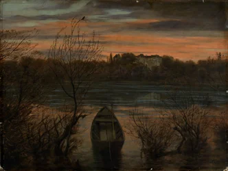 Samotna łódź