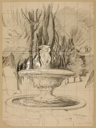 Fontanna z Putti w ogrodzie Villa Borghese