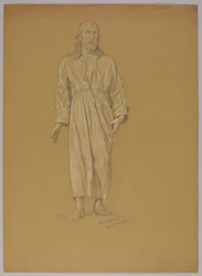 Studium postaci Chrystusa (recto i verso)