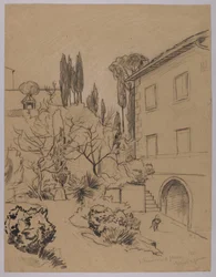 Widok klasztoru św. Franciszka we Florencji
