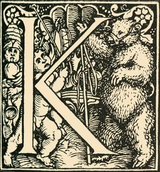 K - Alfabet Hansa Weiditza, c1520-1521, 1908.