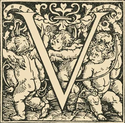 V - Alfabet Hansa Weiditza, c1520-1521, 1908.