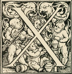 X - Alfabet Hansa Weiditza, c1520-1521, 1908.