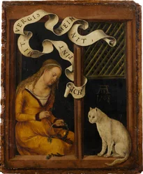 Dziewczyna robi wieniec