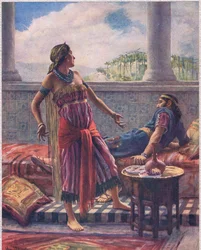 Jezebel, ilustracja z książki „Kobiety Biblii”, wydanej przez The Religious Tract Society