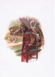 Królowa Gertruda, ilustracja z Hamlet