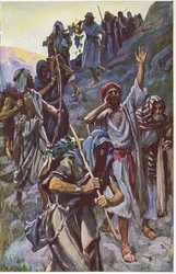 Powrót szpiegów, ilustracja z serialu „Obrazki, które uczą koronę”, 1920