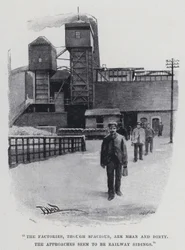 „Fabryki, choć przestronne, są podłe i brudne” (zdjęcie czarno-białe)