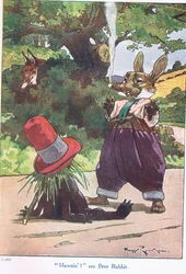 „Mawnin” mówi Brer Rabbit (kolor lito) Brer Rabbit (gwasz na papierze)