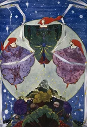 Wzgórze elfów, baśń Hansa Christiana Andersena (1805-1875), ilustracja Harry