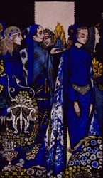 Etain, Helen, Maeve i Fand, „Czuła dłoń złotej Deirdre”, ilustracja Harry