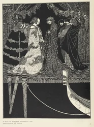 „to była Marchesa Afrodyta - uwielbienie całej Wenecji”. Ilustracja do opowiadania „Przypisanie”.