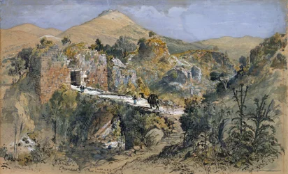 Cezarea Filipowa (Banias) (akwarela)