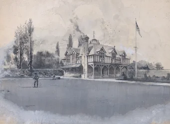 Athletic Club w Bowling Green, ca. 1900.