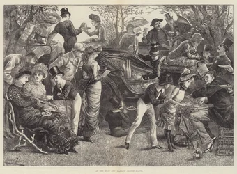 Na meczu krykieta Eton i Harrow