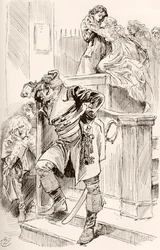 Ilustracja do powieści Karola Dickensa Opowieść o dwóch miastach