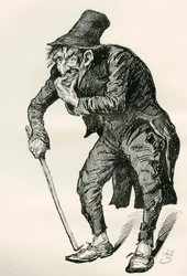 Ilustracja do The Old Curiosity Shop Charlesa Dickensa
