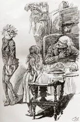Ilustracja do The Old Curiosity Shop Charlesa Dickensa