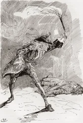 Ilustracja do powieści Karola Dickensa Barnaby Rudge