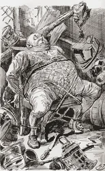 Ilustracja do powieści Karola Dickensa Barnaby Rudge