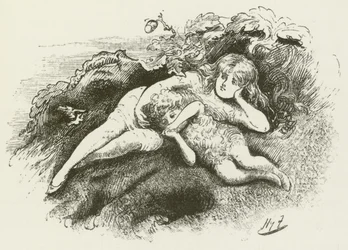 Ilustracja do Sylvie i Bruno autorstwa Lewisa Carrolla