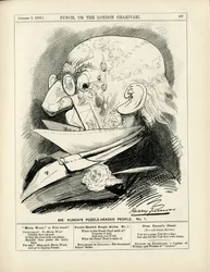 Ilustração de Harry Furniss (1854-1925) em Punchpolish