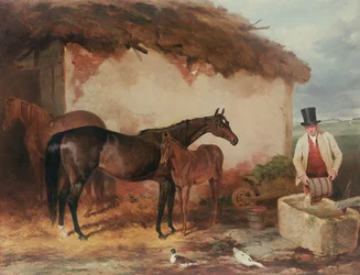 Klacz Być może ze źrebakiem, 1846
