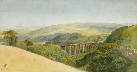 Most Bluszczowy, ok. 1850 r. (akwarela na papierze)