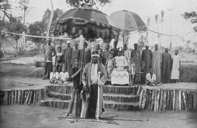John Boko Cobham, król starej Calabar w południowej Nigerii, 1912 r