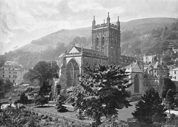 Kościół Priory, Great Malvern, c1896