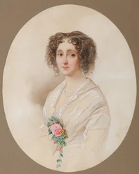 Portret Aleksandry Michajłowej Chelishcheva 1816-1913, 1851