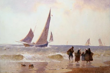 Off to the Fishing Grounds (akwarela na papierze)