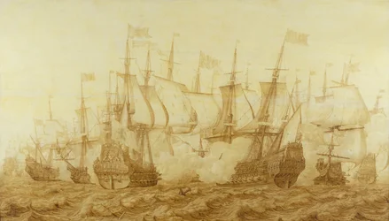 Bitwa pod Gabbard, 2 czerwca 1653, ok. 1653 (grisaille na panelu)