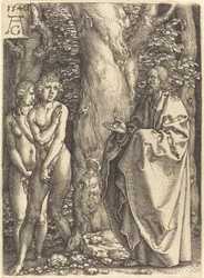 Adam i Ewa ukrywają się, 1540.