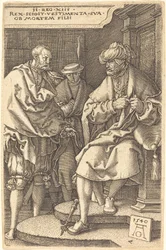 David zrzuca szaty na wieść o śmierci swojego syna, 1540.