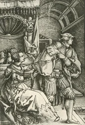 Józef uciekający przed żoną Potyfara, c1532, 1908.