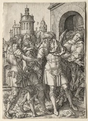 Historia Lota: Lot chroni Sodomitów przed przemocą, 1555.