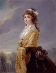 Portret hrabiny Elżbiety von Thun-Hohenstein 1764-1806, 1787