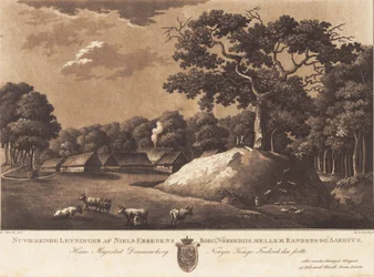 Obecne pozostałości zamku Nørreriis Nielsa Ebbesena. E Storch część.