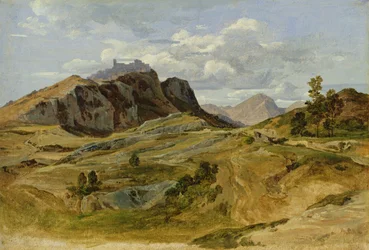 Pejzaż w Civitella, 1822 (olej na papierze na tekturze)