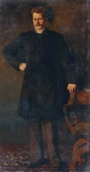 Portret śpiewaka operowego Theodora Reichmanna 1849-1903 , 1879.