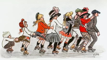 Klub wrotkarski wokół Alex