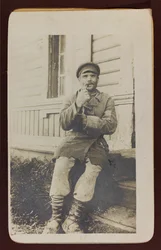 I wojna światowa: Ukraina w latach 1914-1916 podczas inwazji armii niemieckiej. Portret mężczyzny